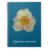 Japanese anemones flower notitieboek (Voorkant)