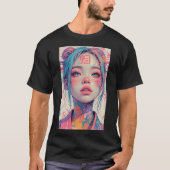 Japanese Anime Girl Fantasy Art 04 T-shirt (Voorkant)
