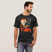 Japanese Anime Kawaii Ramen Noodles Fox T-shirt (Voorkant volledig)
