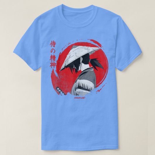 Japanese Anime Samurai Aesthetic Otaku Manga Samur T-shirt (Design voorkant)