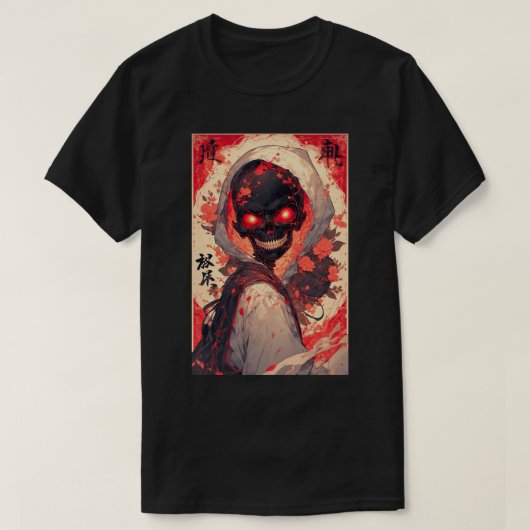 Japanese Anime Skull Hero Art 02 T-shirt (Design voorkant)