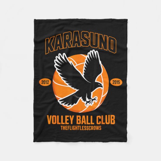 Japanese Anime Volleyball Club Karasunooo High Fleece Deken (Voorkant)