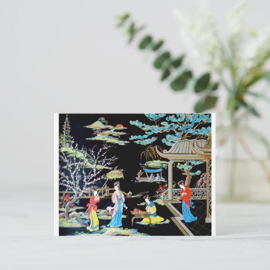 JAPANESE  ART BRIEFKAART (Staand voorkant)