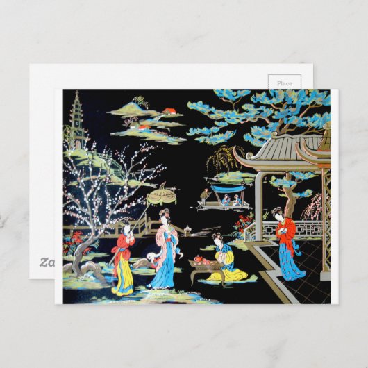 JAPANESE  ART BRIEFKAART (Voorkant / Achterkant)