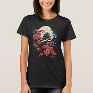 Japanese Art Cherry Blossom Flowers Graphic T - sh T-shirt