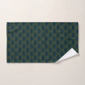 Japanese art deco style_Deep Forest Bad Handdoek (Handdoek)
