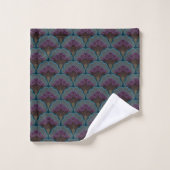 Japanese art deco style_Midnight Bad Handdoek (Wasdoekje)