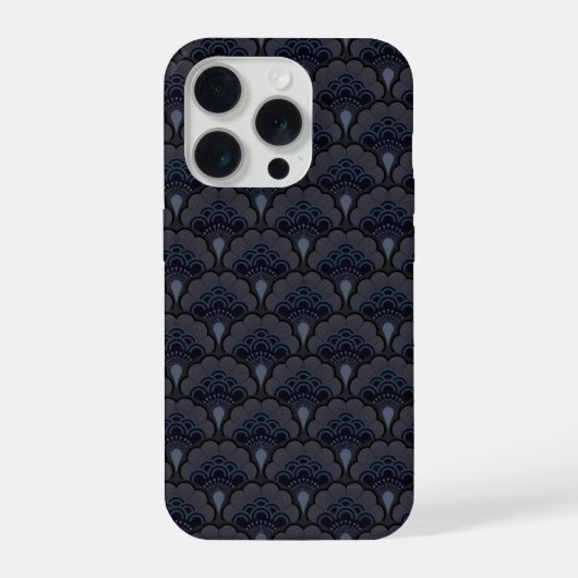 Japanese art deco style_Smoky Mist iPhone Hoesje (Achterkant)
