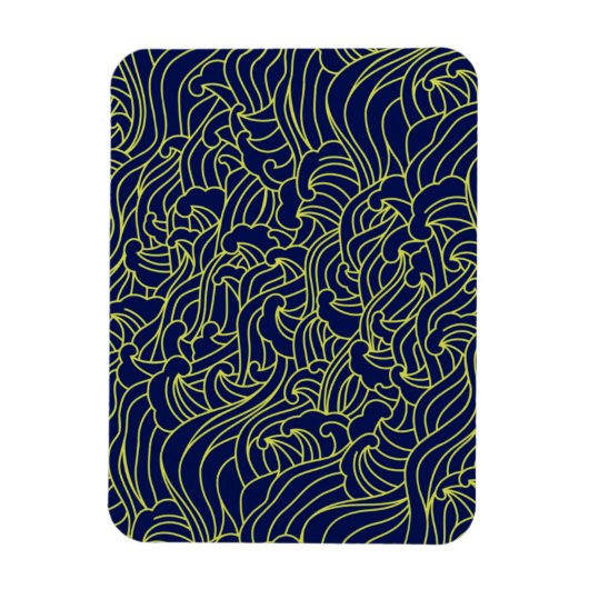 Japanese Art Pattern Magnet Magneet (Verticaal)