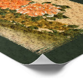 Japanese Art Peacock Flowers Poster (Hoek)