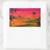 JAPANESE ART RECHTHOEKIGE STICKER (Tas)