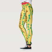 JAPANESE ARTIST KORIN PRINTED LEGGINGS YELLOW (Links)