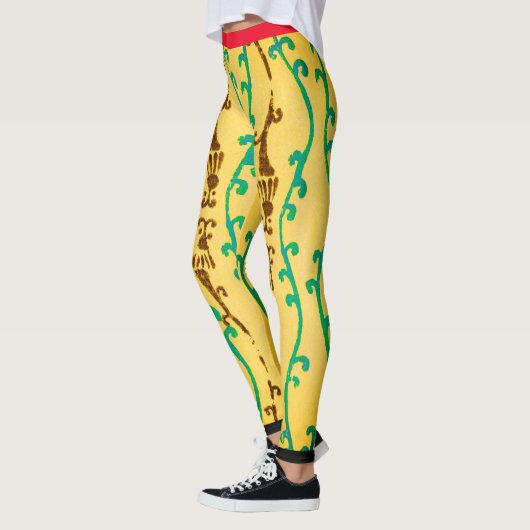 JAPANESE ARTIST KORIN PRINTED LEGGINGS YELLOW (Links)