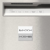Japanese ASCII Art「キレイー!」&「キタネー!」dishwasher magnet (Insitu (Vaatwasser))