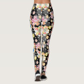 Japanese Background with Cherry Blossoms and Balls Leggings (Achterkant)