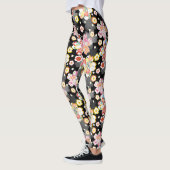 Japanese Background with Cherry Blossoms and Balls Leggings (Links)