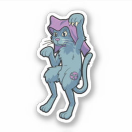 Japanese Bakeneko Cat Yokai Sticker