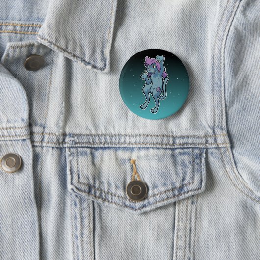 Japanese Bakeneko Yokai Cat Ronde Button 5,7 Cm (In situ)