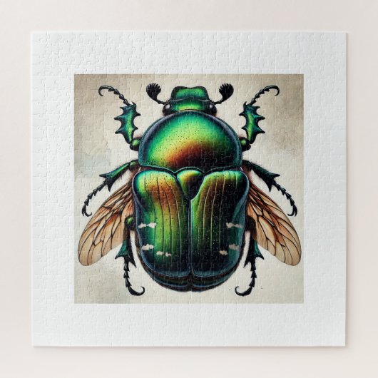 Japanese beetle 260824IREF230 - Watercolor Legpuzzel (Verticaal)