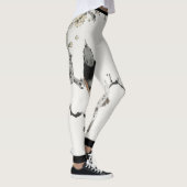 JAPANESE BIRD MET CHERRY BLOSSOM AFDRUKTE LEGGINGS (Rechts)
