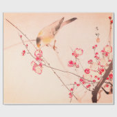 JAPANESE BIRD OP EEN KANCH WRAPPSPAPIER CADEAUPAPIER (Vlak)