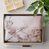 JAPANESE BIRD OVER EEN KANTOORTEKST TISSUEPAPIER (Geschenk)