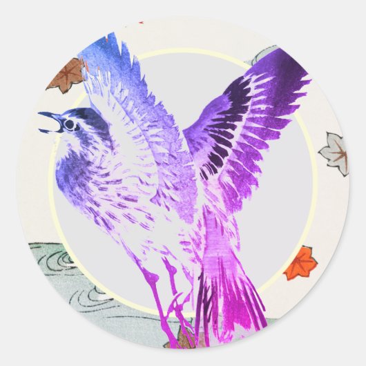 JAPANESE BIRD Sticker (Voorkant)