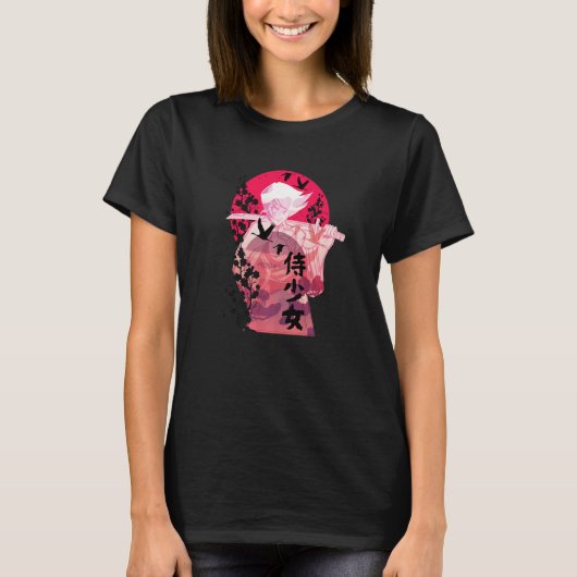 Japanese Birds Flowers Women Inspirational T-shirt (Voorkant)