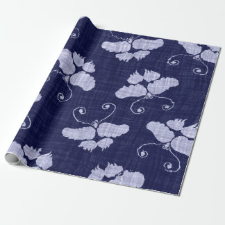 JAPANESE BLAUWE BUTTERFLIES VOOR verpakkingspapier Cadeaupapier