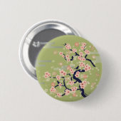 JAPANESE Blossom Ronde Button 5,7 Cm (Voorkant /achterkant)