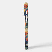 Japanese Blue Floral Pattern Monogrammed Case-Mate iPhone Case (Achterkant / Links)