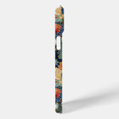 Japanese Blue Floral Pattern Monogrammed Case-Mate iPhone Case (Achterkant / Rechts)