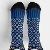 Japanese Blue Koinobori Carp Streamer Sokken (Top)