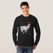 Japanese Bobtail Cat Christmas Lights Christmas Ca T-shirt (Voorkant volledig)