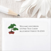Japanese Bonsai Tree Return Address Labels (Insitu)