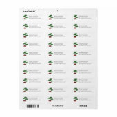 Japanese Bonsai Tree Return Address Labels (Full Sheet)