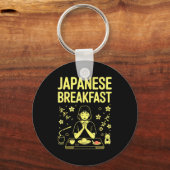 Japanese Breakfast Zen Morning Miso Rice Tea Graph Sleutelhanger (Voorkant)