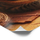 Japanese brown tabby cat perfect poster (Hoek)