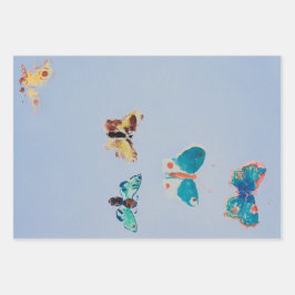 JAPANESE BUTTERFLY-papiervellenset Inpakpapier Vel