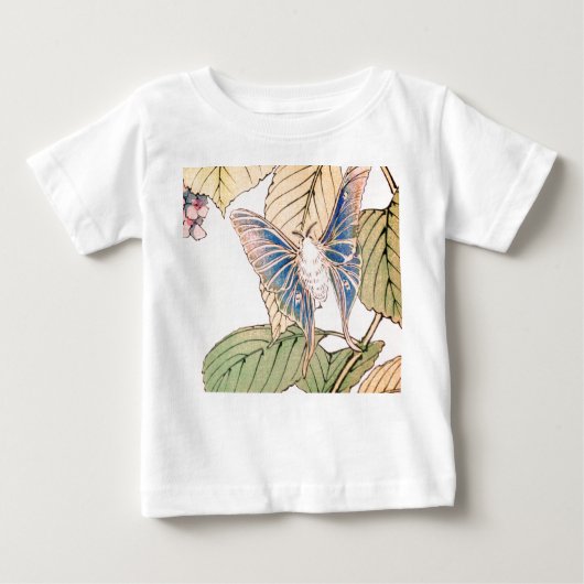 JAPANESE BUTTERFLY TODDLER GIRL TOP CUSTOM NAME (Voorkant)