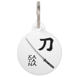 Japanese Calligraphy Sword Huisdierpenning