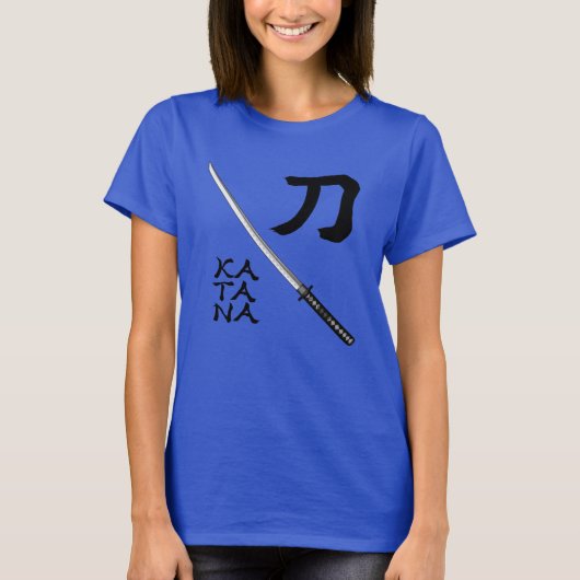 Japanese Calligraphy Sword T-shirt (Voorkant)
