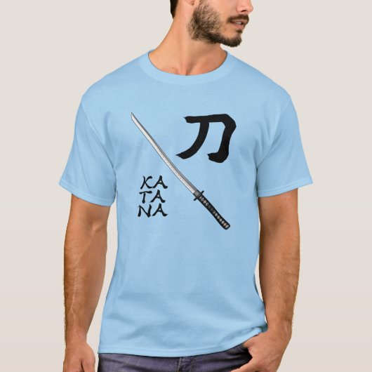 Japanese Calligraphy Sword T-shirt (Voorkant)