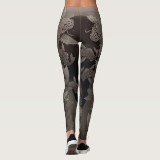 Japanese carp_line5@miyasan leggings