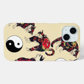 JAPANESE CATS, DRAGON RED DEVIL TATTOOS, YIN YANG Case-Mate iPhone CASE (Achterkant (horizontaal))
