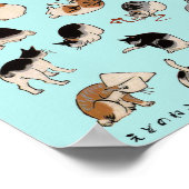 Japanese Cats, Hiroshige, Ukiyo-e Poster (Hoek)