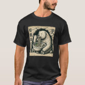 Japanese Cave Art Wildlife Noodle Lover Polar Bear T-shirt (Voorkant)