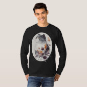 Japanese Cherry Blossom British Shorthair Cat Saku T-shirt (Voorkant volledig)