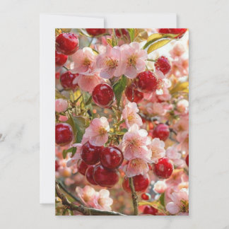 Japanese Cherry Blossom Castle Wedding Invitation Kaart