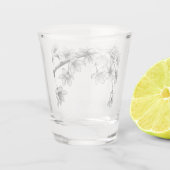 Japanese Cherry Blossom Sakura Mok 4 Shot Glas (Achterkant)